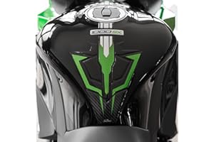Resin Bike naklejki moto kompatybilne z Kawasaki Ninja 1000 SX 2024. Ochrona zbiornika paliwa przed uderzeniami i zarysowaniami. Naklejki żywiczne z efektem 3D, wykonane we Włoszech