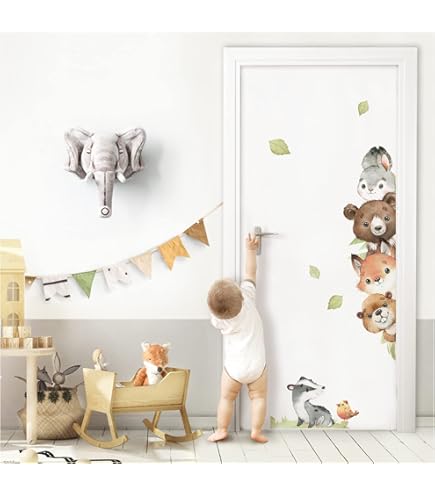 Little Deco Wandtattoo Bär mit Mond DL831 | Tiere | Jungen | Baby | Little
