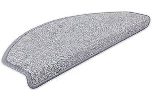 ‎KETTELSERVICE-METZKER Kettelservice-Metzker Stufenmatten Vorwerk Durango Halbrund SparSet's Hellgrau 14 Stück