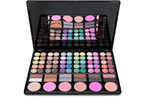 FantasyDay Profi Lidschatten Palette Make Up Kosmetik Makeup Kit - 78 Farben Hochpigmentierte Warme Natürliche Augenschatten Eyeshadow mit Lippenstift Concealer und Rouge #1