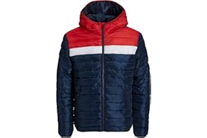 JACK & JONES Junior Puffer Hooded Jacket Boys Long Sleeve Regular Fit