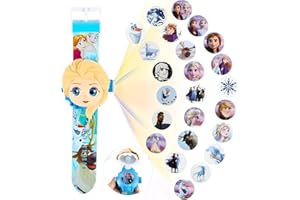 Niumowang Kinder Cartoon Uhr, Kinder Projektor Uhr, Elektronische Armbanduhr für Kinder, Uhr Spielzeug, Einstellbare Digitale Projektionsuhr, 24 Bilder, Kinderuhr, Kinder Geschenk zum Geburtstag