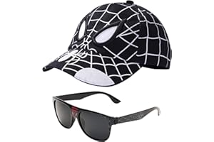 MARYPATY Gorra Niño Niña 2 3 4 6 Años, Gorra de Béisbol Ajustable Verano Diseño de Cartoon Transpirable Unisex con Gafas de Sol Hombre Mujer para Eexterior Chill out