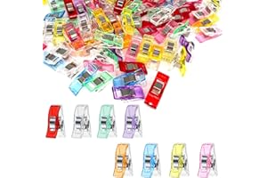 EROVITE 130 PCS Sewing Clips for Fabric – Durable Quilting Clips, Multi-Color Craft Clips for Sewing, Knitting, Crochet, Paper & DIY Projects