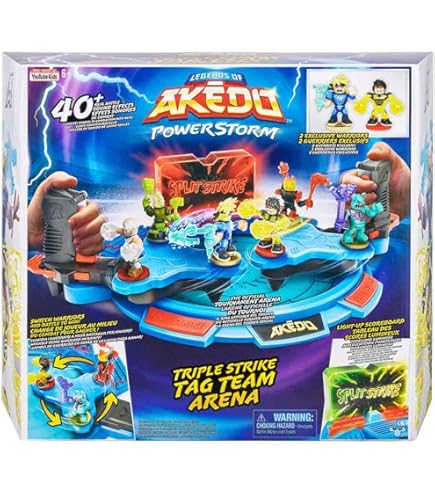 Legends of Akedo Powerstorm Warrior zestaw kolekcjonerski 4 mini