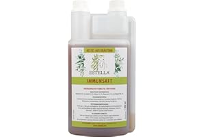 Immunsaft von ESTELLA - (1 Liter) Bestes aus Kräutern | Starke Abwehr | Immunsystem anregend | natürliche Inhaltsstoffe | ohne Zucker und Getreide