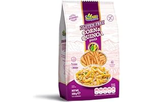 Plumas de Maíz y Quinoa - Pasta Sin Gluten - 500 g - Propiedades Antioxidantes y Carotenoides - Ayuda al Tránsito Intestinal - Gran Fuente de Energía - 100% Vegana - Comida Sin Gluten - Sam Mills
