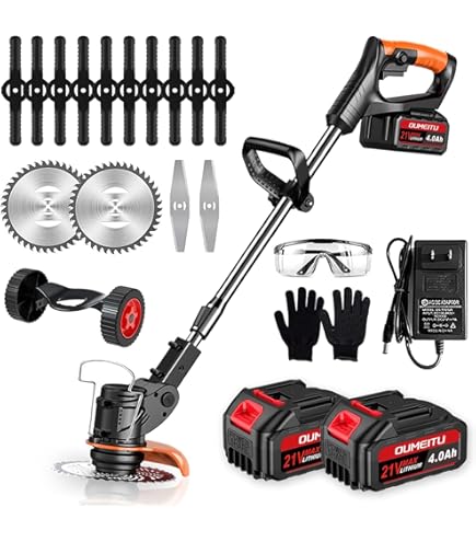 LIAVOP Metallklingen Set Für Akku-Rasentrimmer - Ersatzklingen 9,5cm