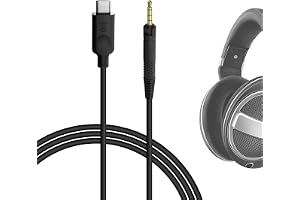 Geekria USB-C till 2,5 mm-kabel för Sennheiser HD 620S/599/560S/400 PRO | 5.6ft / 1,7 m längd, kopparkärna, TPE-jacka, EMI/RFI-resistens, kompatibel med HD 550, 598, 579, 569, 559, 558, 518, 505