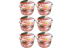 CNMART Mama Instant Rice Noodle Bowl, Tom Yum Goong Spicy Shrimp Soup, 70g (Pack of 6)
