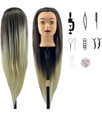 Perückenständer Mit Kamm & Clips – Höhenverstellbar, Für Friseur-Training & Styling