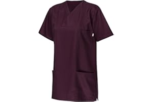 Clinotest Schlupfkasack „Anna/Anton“ – Unisex Kasacks Damen Pflege – 50% Polyester, 50% Coolcel, atmungsaktiv, Faltkragenhemd mit V-Ausschnitt, 1 Brust- & 2 Seitentaschen, hoher Komfort
