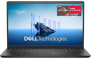 Dell s Laptop 15.6 FHD Display, AMD Ryzen 7-7730U, 16 GB DDR4 RAM, 1 TB SSD, AMD Radeon Graphics, Windows 11 Home - Plastic BLK
