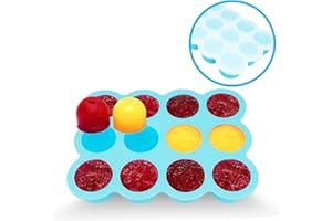ZORRI Congelar Silicona Bandeja Molde Contenedor Recipiente de Alimentos para Bebé