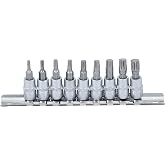 BGS 2164 | Socket Bit Set | 6.3mm (1/4") Inlet | T-Profile (for Torx) T10 - T50 | 9 Pieces