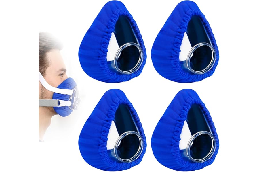 Mask Liners Soft Mask Cushion Covers for CPAP Reusable Face Cushion Pads Elastic Mask Liners Reduces Air Leaks Fits for Most Full Face CPAP Masks 4 Pcs
