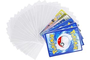 ‎GOLDOARS GoldOars 200 Stück Klare Kartenhüllen Sleeves,Kompatibel mit Pokemon Sammelkarten Hülle 66 x 91 mm, Pocket Pages für Pokemon Magic Yu-Gi-Oh! Sportkarten (Transparent)