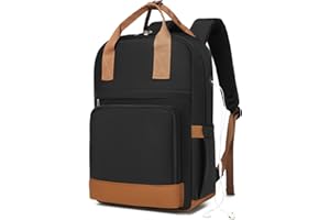 KONO Zaino Porta PC, Zaino per Computer Portatile da 15,6 Pollici, Elegante da Donna, Impermeabile Antifurto, Capiente per Scuola Università Lavoro e Viaggi