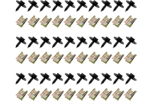 AIPWEYT STORE Blechmutter Schraube Mutter Clip Kit, 30 Sätze Kotflügelclip Blechmuttern Befestigung Clips Karosserieschrauben Kotflügel Schrauben für Auto-Radlaufabdeckung Unterboden-Kotflügel für Auto