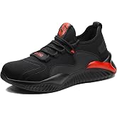 Safety Shoes for Men Women Work Shoes with Steel Toe Lightweight Safety Shoes Comfortable Safety Sneakers 36-46EU