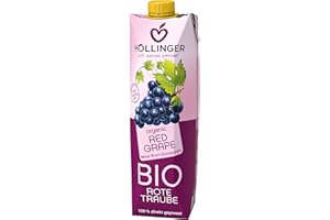 Höllinger BIO Succo d'uva rossa, 100% Biologico, dalle migliori uve italiane, Spremuto direttamente, 1L, 1 pezzo