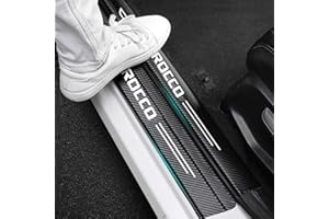 RIKCAT 4 Piezas Protector Puertas Coche, para VW Scirocco Autoadhesivo Fibra de Carbono Auto Puerta Guardias del Borde Pegatinas,Accesorios Coche