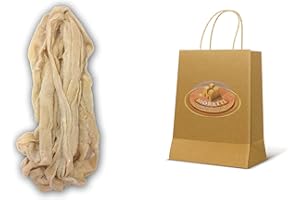 Moretti® | Boyau naturel de bovin pour le salami de salami à sécher | Tout droit de boeuf | Protection et assaisonnement de la viande séchée | En emballage sous vide (50mm/55mm X 9m)