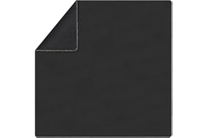 LaiEr Large Tabletop Game Playmat,Water and Stain Resistant Non-Slip Desk Mat,Mahjong Mat,Card and Roleplaying Games MAT Thick Stitched Edge Cushioned Rubber Mat(60 * 60 * 0.2cm,Black)