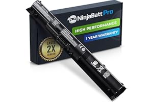 NinjaBatt Pro Battery for HP 800049-001 K104 800050-001 KI04 800010-421 800009-421 15-AB150SA HSTNN-DB6T AB254SA HSTNN-LB6S AB271SA 800049-005 [4 Cells/2770mAh/41Wh]