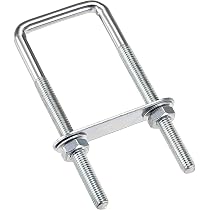 Lot De 3 U-boulons Carrés 62mm Largeur Intérieure, 160mm Longueur, Filetage M8 - Uxcell