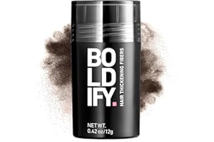 BOLDIFY Hair Fibres (12g) - Fill In Thinning and Fine Hair for an Instantly Fuller, Thicker Look - 14 Shades for Women and Men - Dark Brown
