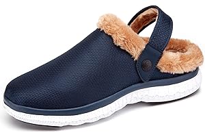 Gaatpot Sabots d'hiver Femme Chaussons Homme Pantoufles Chauds Maison Fourrées Chaussures pour Jardin Intérieur et Extérieur 36-48