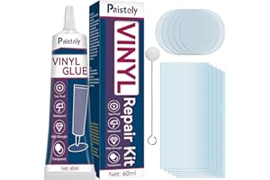 PAISTELY Pool Reparaturset, Salz-, Heißwasser- Und Uv-Beständiger Pool Flickzeug, Pvc Reparaturset Repariert Eine Vielzahl Von Aufblasbaren Gegenständen, Einschließlich Whirlpools, Aufblasbare Spa-Pools (60ml)