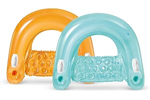 Intex 58859EU Sit'N Float Gonflable PVC Orange/Blue 152 x 99 x 0,1 cm