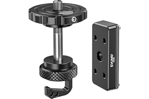 EVUMO BOG Deathgrip Conversion Adapter Combo, Adattatore di Conversione Testa a Sfera e Piastra di Montaggio Della Sella, Compatibile Solo con il Treppiede BOG DeathGrip