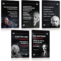 Schatzmix Blechschild Einstein: Die Logik bringt Dich von A Nach B Metallschild Wanddeko 27x10 cm Tin Sign Targa di Metallo da Parete, Lamiera, Multicolore
