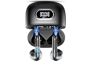 CONYAT Ecouteur Traducteur Instantané, 3 en 1 Bluetooth 5.4 Oreillette Traduction 7 Modes de Traduction, AI Écouteurs Traducteur Temps Réel Sans Fil avec 164 Langues pour Voyage Affaires Études, Noir Profond