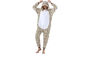ULEEMARK Animaux de Pyjama Cosplay Halloween Onesies Deguisement Carnaval Costumes Grenouillères Combinaisons de Nuit