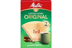Melitta 6658076 Confezione Originale Misura 1x4, 80, Caffettiere Filtro, Marrone, Carta