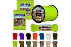 HERCULES 550 Paracord 4mm Type III 7 Strands Parachute Cord 15m / 30m / 75m / 300m Utility Rope for Crafting, DIY, Camping, Survival, Outdoor