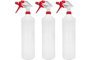BiOHY Vaporisateur 1 litre (lot de 3) | Vaporisateur à pompe résistant aux produits chimiques pour les produits de nettoyage, l'huile et autres (Sprühflasche)