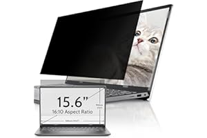 IPROKKO Schermo privacy per computer portatile da 15,6 pollici per Hp/Dell/Acer/Lenovo/ThinkPad/Samsung/Asus/Sony, schermo rimovibile 16:10, filtro anti abbagliamento della luce blu