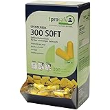 TPROSAFE 300 SOFT Gehörschutzstöpsel Spenderbox - Gehörschutz, Ohrstöpsel Spender, Schlafschutz Nachfüllpack 200 Paar