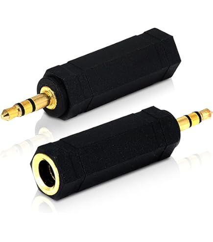 CableCreation 3.5mm Jack to 6.35mm Jack Cable 1FT, TRS 6.35mm 1/4 Plug