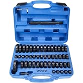 FreeTec Set of 52 Pressure Tools Mounting Discs Pressure Part and Puller for Sealing Seals, Bearings, Half-Bearings, Bushings