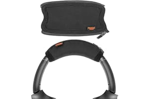 Desing Wish Cuscino di ricambio per fascia compatibile con cuffie stereo wireless Sony WH-1000XM2/WH-1000XM3/WH-1000XM4, con cancellazione del rumore, fascia protettiva per la testa, colore nero