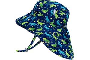 JAN & JUL Wide Brim Sun Hats for Boys with Neck Flap