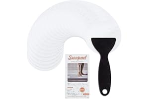 Secopad - Adesivi Antiscivolo per Vasche da Bagno e Docce, Motivo: Piedi (Bianco)