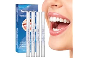 ANMAHE 4 Pcs Teeth Whitening Pen, Tooth Whitening Pens Kit, Natural Formula Teeth Whitening Gel, Teeth Whitener Gels, Tooth Whitening Pen Mint Suitable for Fast Teeth Whitening to Improve Teeth Whiteness