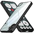 Foluu Clear Case for Nothing CMF Phone 1, Transparent Hard PC Back & Soft TPU Bumper [Not Yellowing] Shockproof Protective Phone Case Slim Fit Thin Cover for Nothing CMF Phone 1 2024